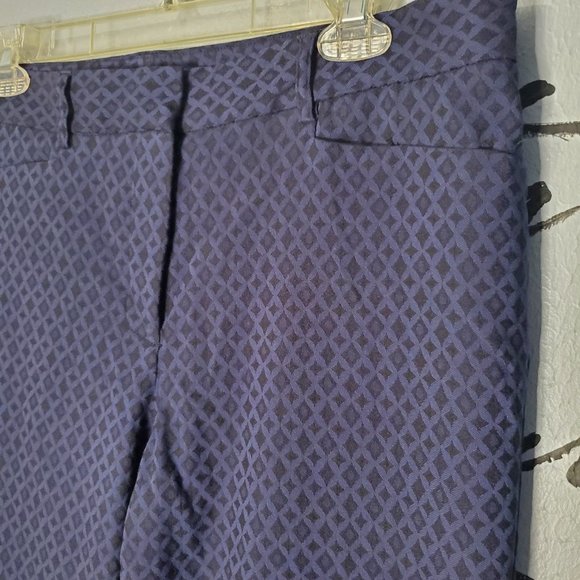 Mario Serrani Blue & Black Diamond Dress Pants, 12 - Picture 2 of 7